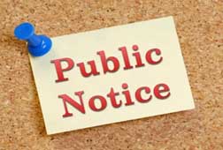 Public Notice – Sale of Personal Property